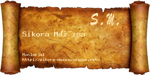 Sikora Múzsa névjegykártya